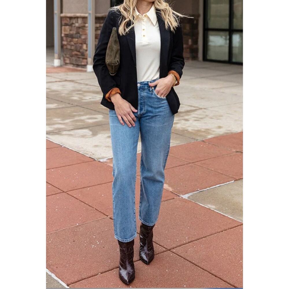 Citizens Of Humanity Blue Ankle Jeans